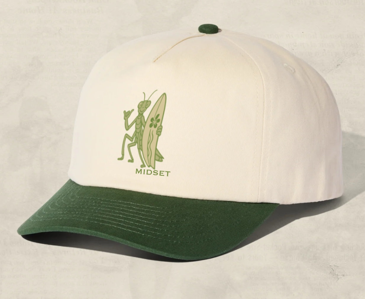 Green PrayinMan hat
